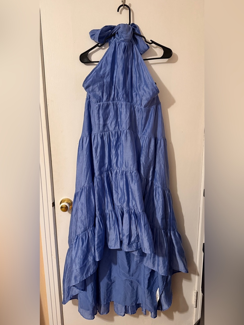 ASOS Lavender-Blue Backless Halter Maxi Dress - Picture 5 of 8